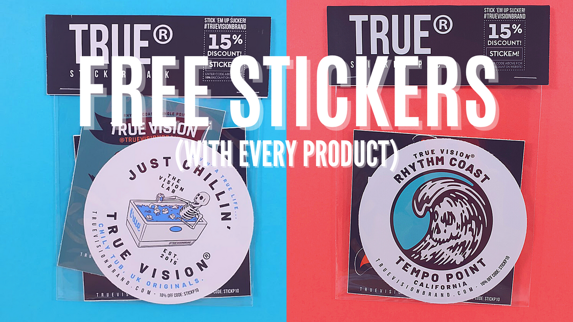 Free Stickers (with every product) – truevisionbrand